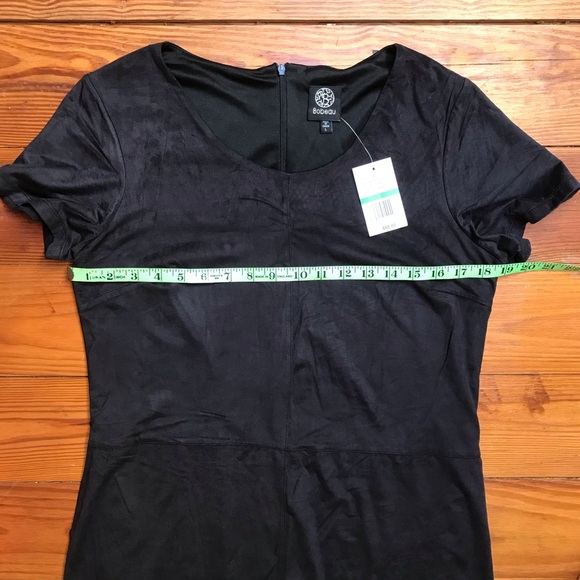 Bobeau Black Suede Dress, NWT, L - Picture 7 of 15